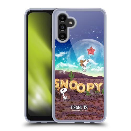 Peanuts Snoopy Space Cowboy Nebula Fly Balloon Soft Gel Case for Samsung Galaxy A13 5G (2021)