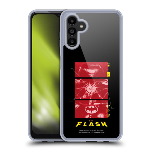 The Flash 2023 Graphics Suit Logos Soft Gel Case for Samsung Galaxy A13 5G (2021)
