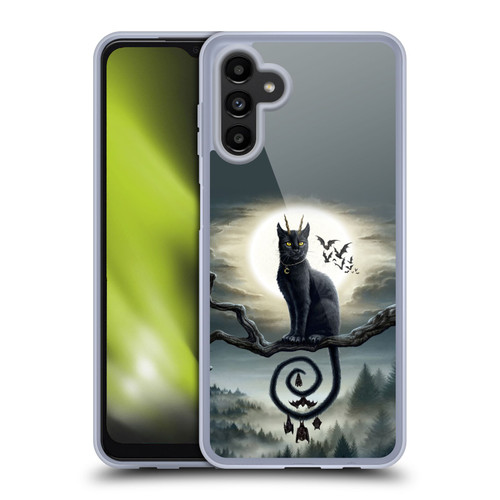 Sarah Richter Animals Gothic Black Cat & Bats Soft Gel Case for Samsung Galaxy A13 5G (2021)