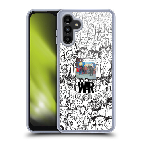 War Graphics Friends Doodle Art Soft Gel Case for Samsung Galaxy A13 5G (2021)