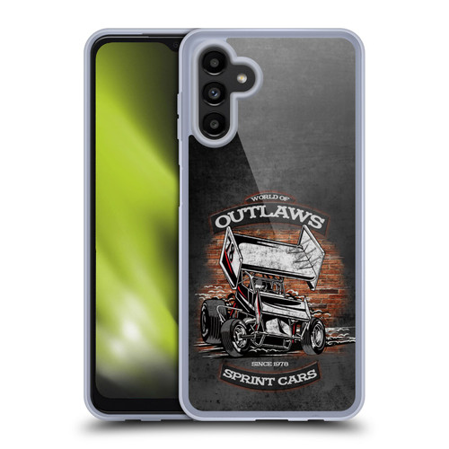 World of Outlaws Western Graphics Brickyard Sprint Car Soft Gel Case for Samsung Galaxy A13 5G (2021)