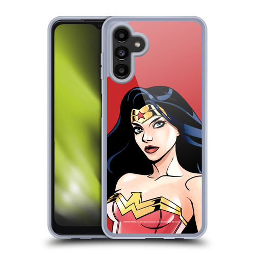 Wonder Woman DC Comics Character Art Portrait Soft Gel Case for Samsung Galaxy A13 5G (2021)