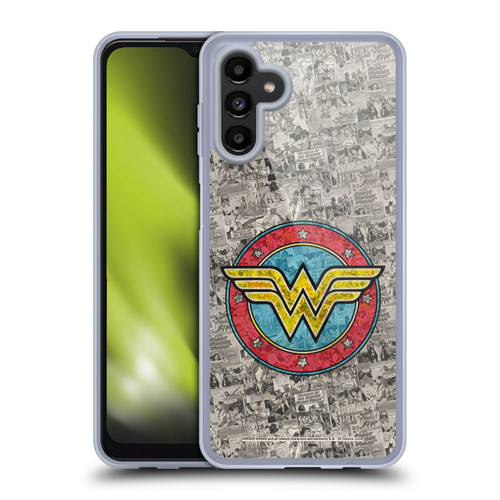 Wonder Woman DC Comics Vintage Art Comics Logo Soft Gel Case for Samsung Galaxy A13 5G (2021)