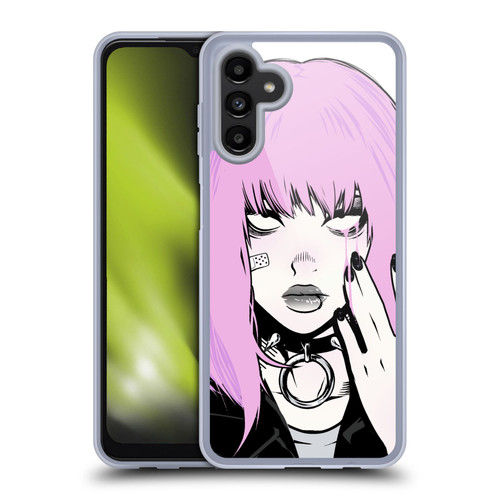 Zombie Makeout Club Graphics Pink Hair Soft Gel Case for Samsung Galaxy A13 5G (2021)