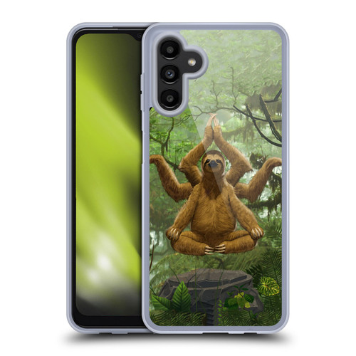 Vincent Hie Key Art Zen Sloth Soft Gel Case for Samsung Galaxy A13 5G (2021)