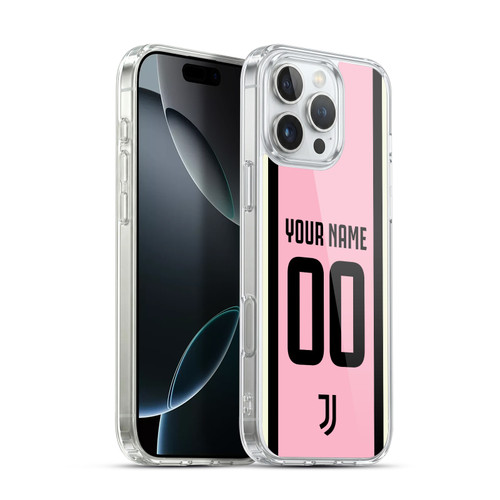Custom Customised Personalised Juventus Football Club 2026/27 Kit Away Soft Gel Case for Apple iPhone 16 Pro Max