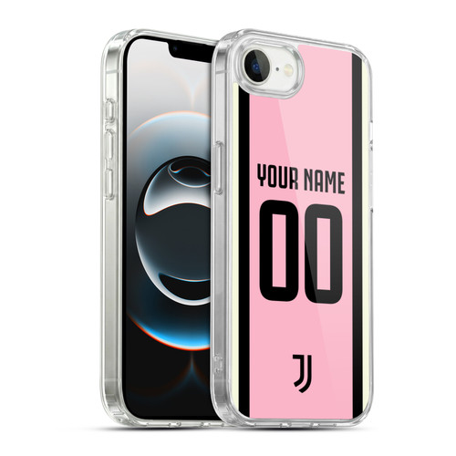 Custom Customised Personalised Juventus Football Club 2026/27 Kit Away Soft Gel Case for Apple iPhone 16e / Apple iPhone 17e & MagSafe