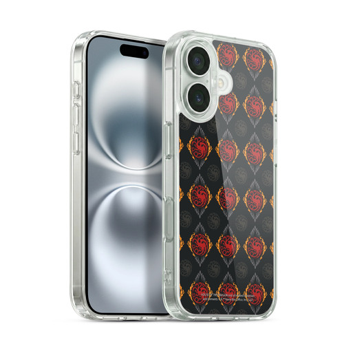 House Of The Dragon: Television Series Art Targaryen Pattern Soft Gel Case for Apple iPhone 16 & MagSafe