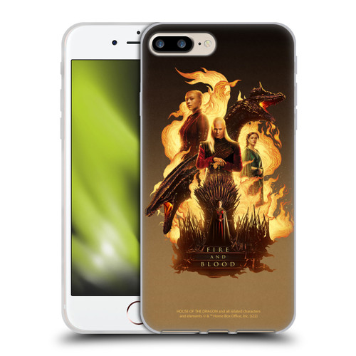 House Of The Dragon: Television Series Art Fire And Blood Soft Gel Case for Apple iPhone 7 Plus / 8 Plus & MagSafe