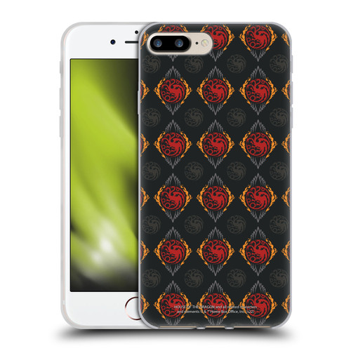 House Of The Dragon: Television Series Art Targaryen Pattern Soft Gel Case for Apple iPhone 7 Plus / 8 Plus & MagSafe
