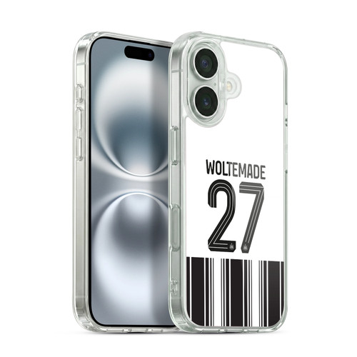 Newcastle United Football Club 2026/27 Players Home Kit 1st Group Nick Woltemade Soft Gel Case for Apple iPhone 16 & MagSafe