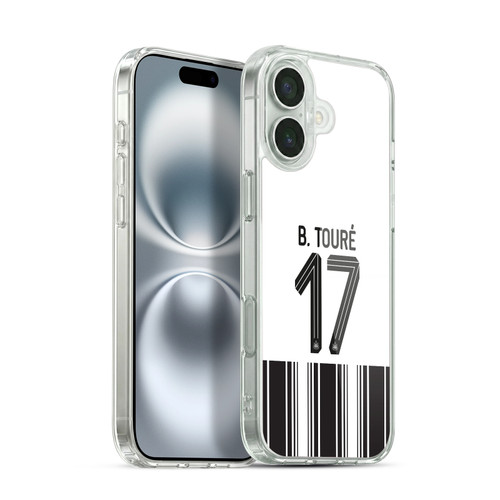 Newcastle United Football Club 2026/27 Players Home Kit 1st Group Bazoumana Touré Soft Gel Case for Apple iPhone 16 Plus & MagSafe