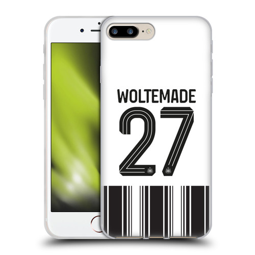 Newcastle United Football Club 2026/27 Players Home Kit 1st Group Nick Woltemade Soft Gel Case for Apple iPhone 7 Plus / 8 Plus & MagSafe