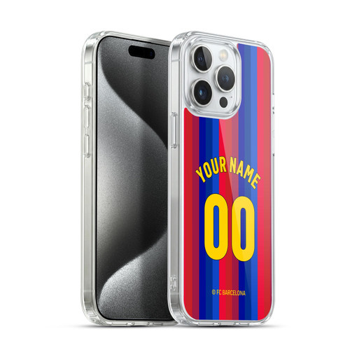 Custom Customised Personalised FC Barcelona 2026/27 Crest Kit Home Soft Gel Case for Apple iPhone 15 Pro Max
