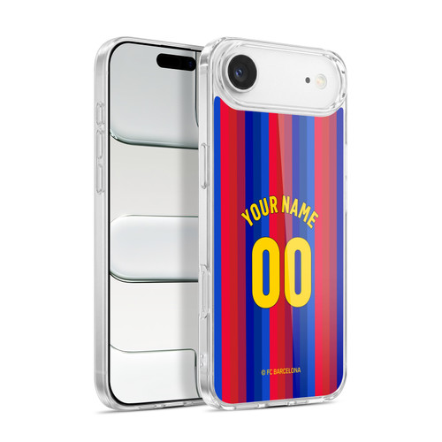 Custom Customised Personalised FC Barcelona 2026/27 Crest Kit Home Soft Gel Case for Apple iPhone 17 Air
