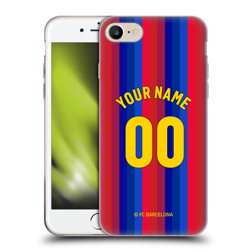 Custom Customised Personalised FC Barcelona 2026/27 Crest Kit Home Soft Gel Case for Apple iPhone 7 / 8 / SE 2020 & 2022