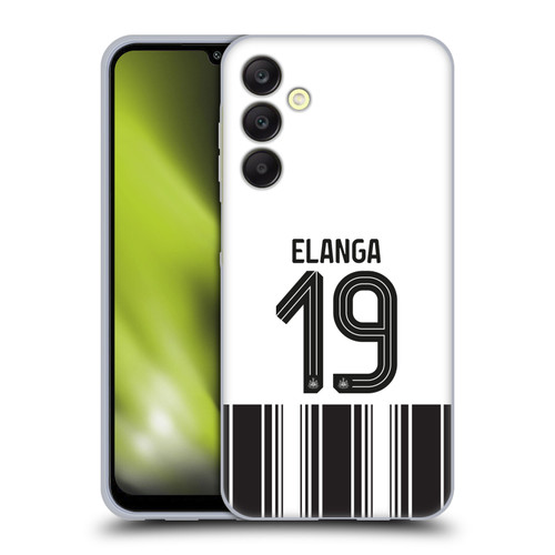 Newcastle United Football Club 2026/27 Players Home Kit 1st Group Anthony Elanga Soft Gel Case for Samsung Galaxy A25 5G