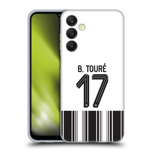 Newcastle United Football Club 2026/27 Players Home Kit 1st Group Bazoumana Touré Soft Gel Case for Samsung Galaxy A25 5G
