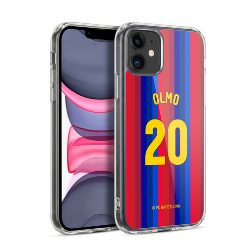 FC Barcelona 2026/27 Players Home Kit Dani Olmo Soft Gel Case for Apple iPhone 11