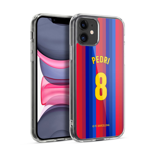 FC Barcelona 2026/27 Players Home Kit Pedri Soft Gel Case for Apple iPhone 11