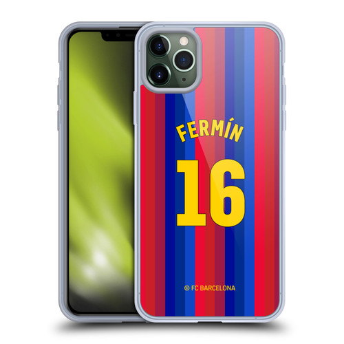 FC Barcelona 2026/27 Players Home Kit Fermín López Soft Gel Case for Apple iPhone 11 Pro Max & MagSafe
