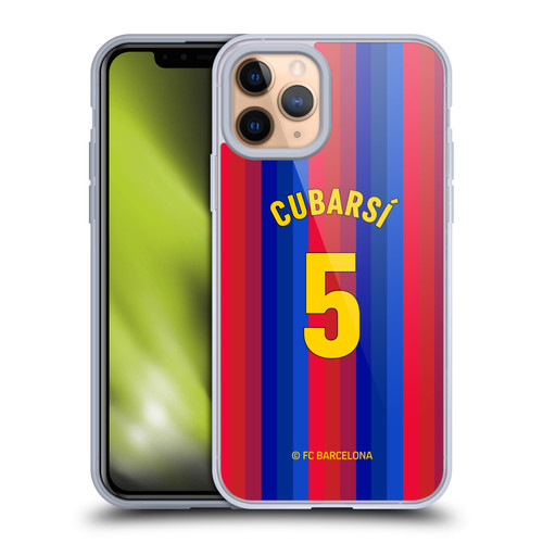 FC Barcelona 2026/27 Players Home Kit Pau Cubarsí Soft Gel Case for Apple iPhone 11 Pro & MagSafe