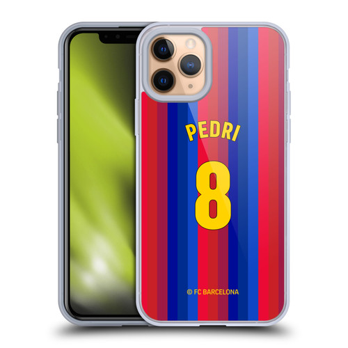 FC Barcelona 2026/27 Players Home Kit Pedri Soft Gel Case for Apple iPhone 11 Pro & MagSafe