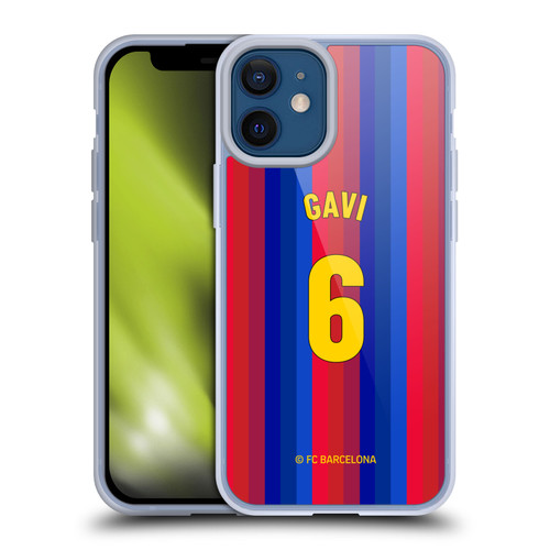 FC Barcelona 2026/27 Players Home Kit Gavi Soft Gel Case for Apple iPhone 12 Mini & MagSafe