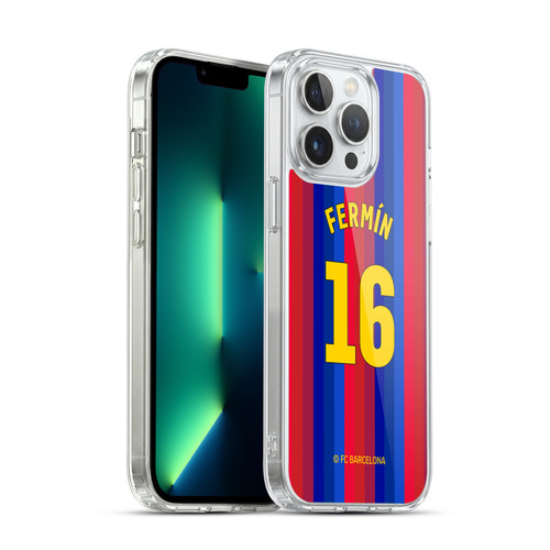 FC Barcelona 2026/27 Players Home Kit Fermín López Soft Gel Case for Apple iPhone 13 Pro Max & MagSafe
