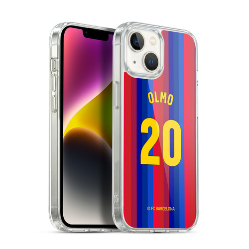 FC Barcelona 2026/27 Players Home Kit Dani Olmo Soft Gel Case for Apple iPhone 14