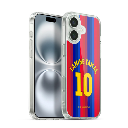 FC Barcelona 2026/27 Players Home Kit Lamine Yamal Soft Gel Case for Apple iPhone 16 Plus & MagSafe