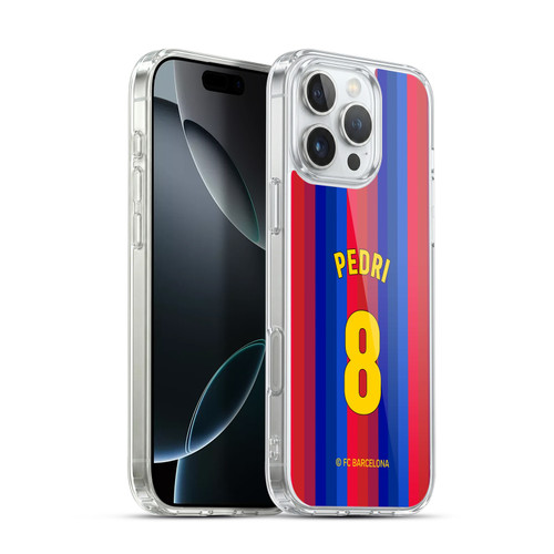 FC Barcelona 2026/27 Players Home Kit Pedri Soft Gel Case for Apple iPhone 16 Pro Max & MagSafe