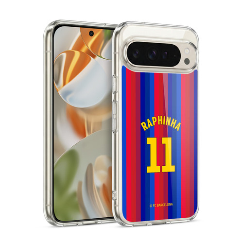 FC Barcelona 2026/27 Players Home Kit Raphinha Soft Gel Case for Google Pixel 9 / Pixel 9 Pro