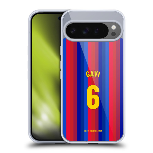 FC Barcelona 2026/27 Players Home Kit Gavi Soft Gel Case for Google Pixel 9 Pro XL