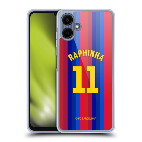 FC Barcelona 2026/27 Players Home Kit Raphinha Soft Gel Case for Samsung Galaxy A06 4G / 5G