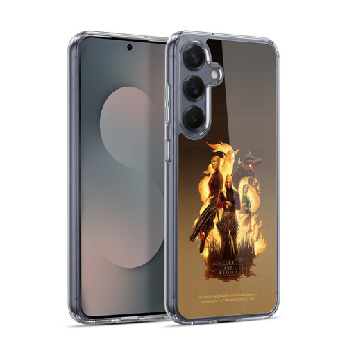 House Of The Dragon: Television Series Art Fire And Blood Soft Gel Case for Samsung Galaxy S25+ & MagSafe