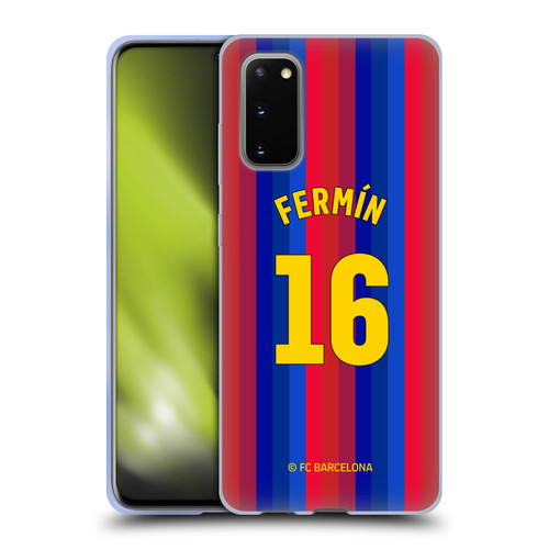 FC Barcelona 2026/27 Players Home Kit Fermín López Soft Gel Case for Samsung Galaxy S20 / S20 5G