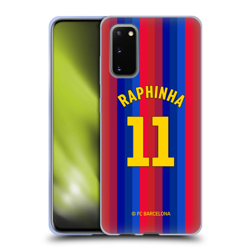 FC Barcelona 2026/27 Players Home Kit Raphinha Soft Gel Case for Samsung Galaxy S20 / S20 5G