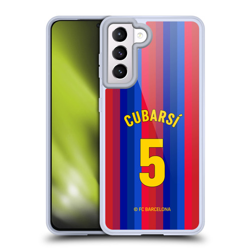 FC Barcelona 2026/27 Players Home Kit Pau Cubarsí Soft Gel Case for Samsung Galaxy S21 5G & MagSafe