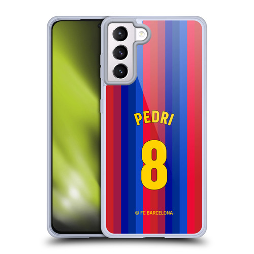 FC Barcelona 2026/27 Players Home Kit Pedri Soft Gel Case for Samsung Galaxy S21+ 5G & MagSafe