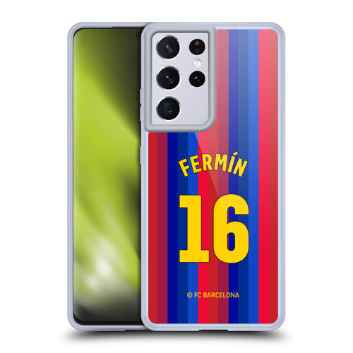FC Barcelona 2026/27 Players Home Kit Fermín López Soft Gel Case for Samsung Galaxy S21 Ultra 5G & MagSafe