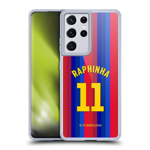 FC Barcelona 2026/27 Players Home Kit Raphinha Soft Gel Case for Samsung Galaxy S21 Ultra 5G & MagSafe