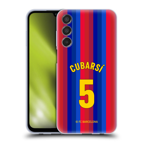 FC Barcelona 2026/27 Players Home Kit Pau Cubarsí Soft Gel Case for Samsung Galaxy M15/F15 5G