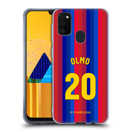 FC Barcelona 2026/27 Players Home Kit Dani Olmo Soft Gel Case for Samsung Galaxy M30s (2019)/M21 (2020)