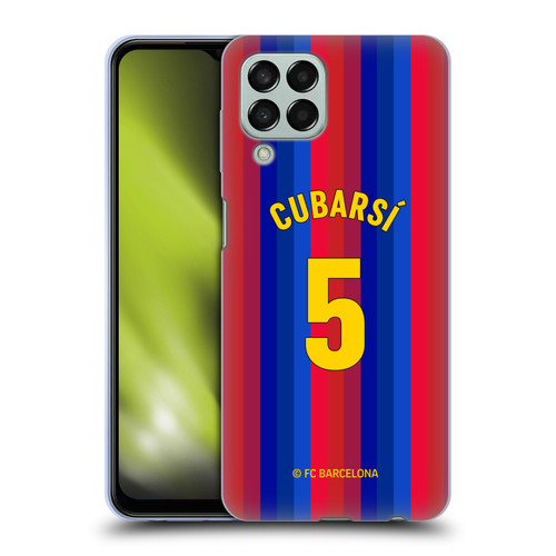 FC Barcelona 2026/27 Players Home Kit Pau Cubarsí Soft Gel Case for Samsung Galaxy M33 (2022)