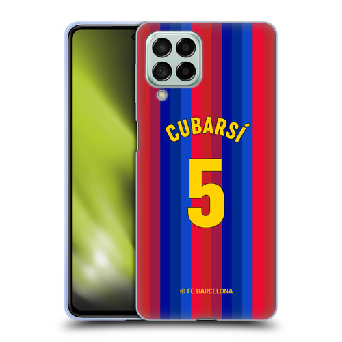 FC Barcelona 2026/27 Players Home Kit Pau Cubarsí Soft Gel Case for Samsung Galaxy M53 (2022)