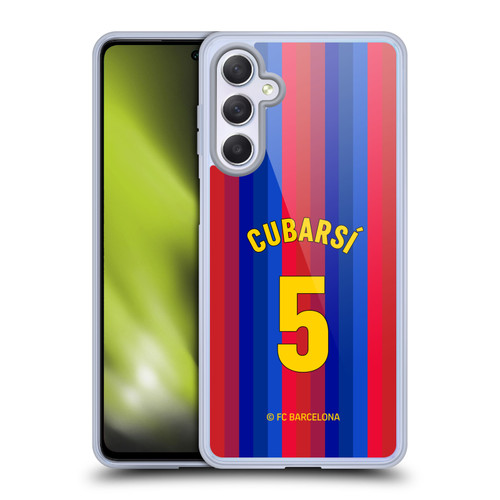FC Barcelona 2026/27 Players Home Kit Pau Cubarsí Soft Gel Case for Samsung Galaxy M54 5G