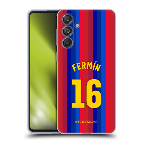 FC Barcelona 2026/27 Players Home Kit Fermín López Soft Gel Case for Samsung Galaxy M55 5G