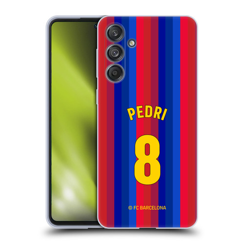 FC Barcelona 2026/27 Players Home Kit Pedri Soft Gel Case for Samsung Galaxy M55 5G