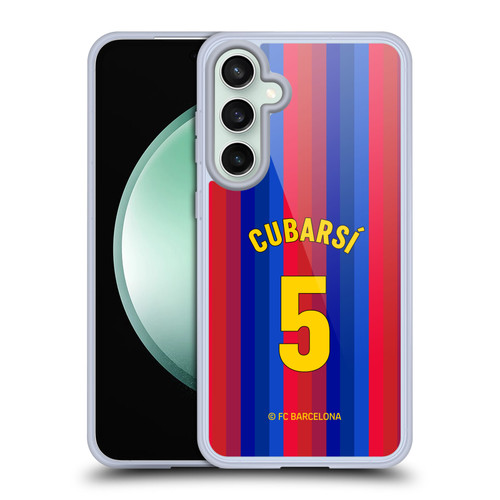 FC Barcelona 2026/27 Players Home Kit Pau Cubarsí Soft Gel Case for Samsung Galaxy S23 FE 5G & MagSafe